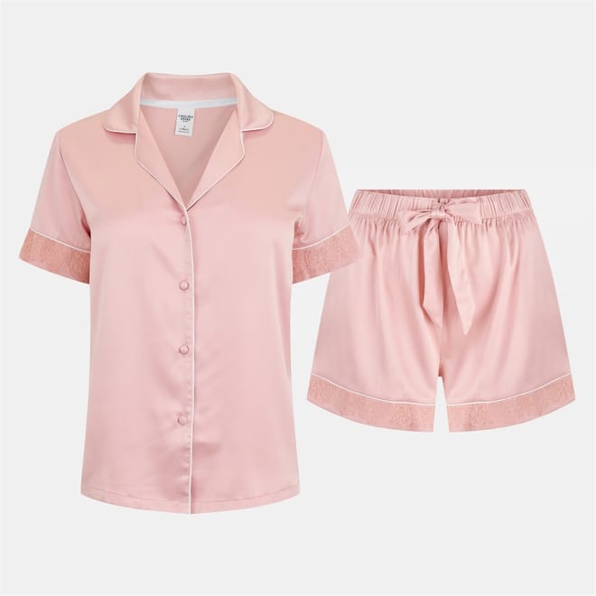Lace Short Sleeve Pyjama Set
