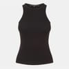 Slim Fit High Neck Rib Tank