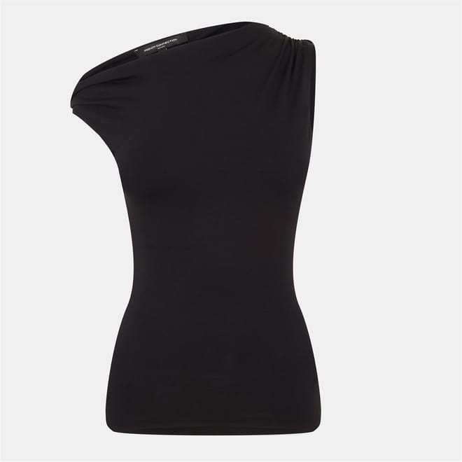 Sia Slim Fit One Shoulder Tank