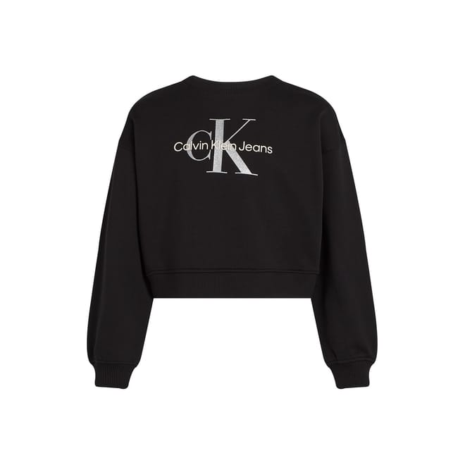 Klein Jeans Glitter Monologo Cn Sweatshirt