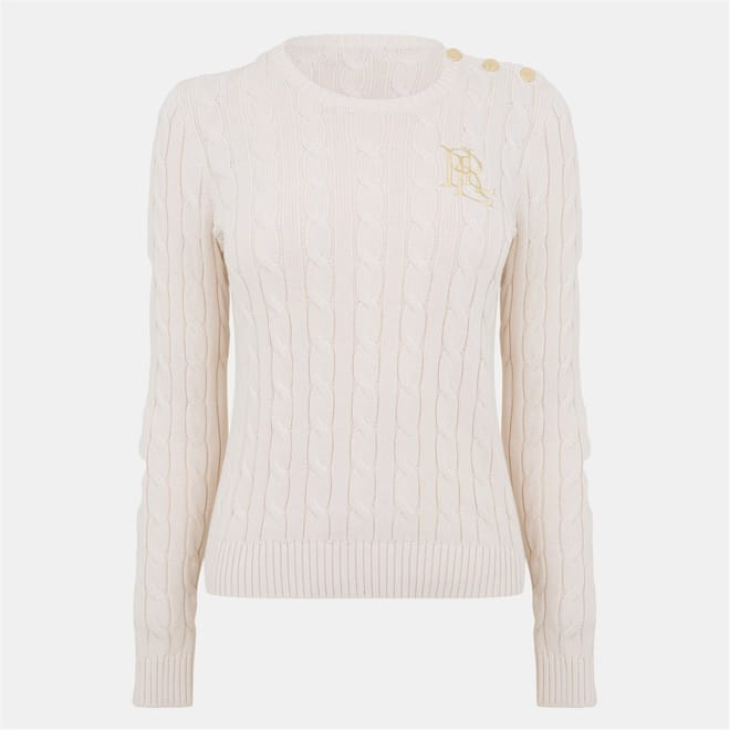 Trim Cable Knit Jumper