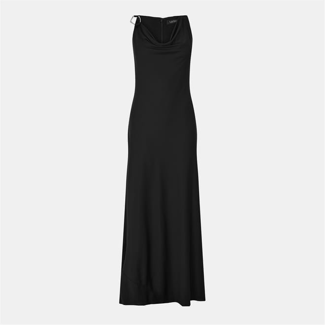 Cowl Neck Maxi Gown Dress