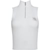 Slim Fit Mock Neck Zip Tank