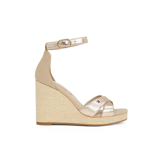 Flag Metallic High Wedge Espad