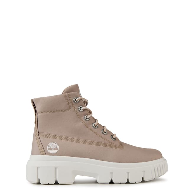 Mid Lace Up Boot Blanc de