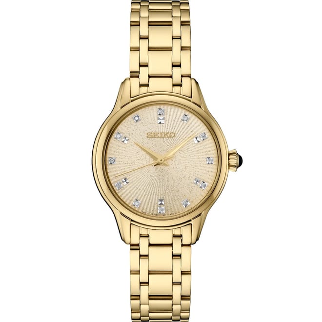 Set Yellow Gold Bracelet Analogue Dress Watch