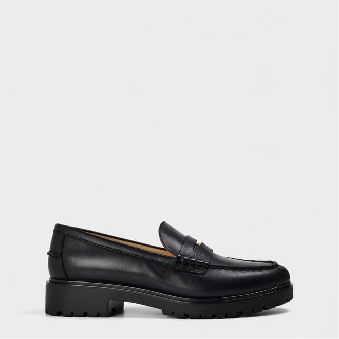 Marli Penny Loafers Chunky Heel