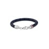 Hilfiger Mens Braided Leather Bracelet