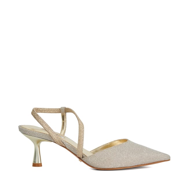Textured Leather High Heel Court Shoes