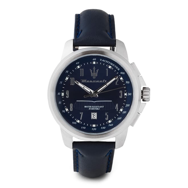 Sorpasso Leather Strap Analogue Watch
