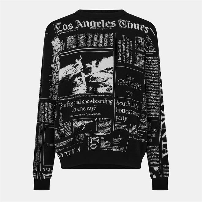 Regular Fit Graphic Long Sleeve Sweater