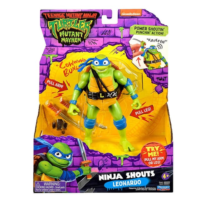 Tmnt Mayhem Deluxe Ninja Shouts   Leonardo