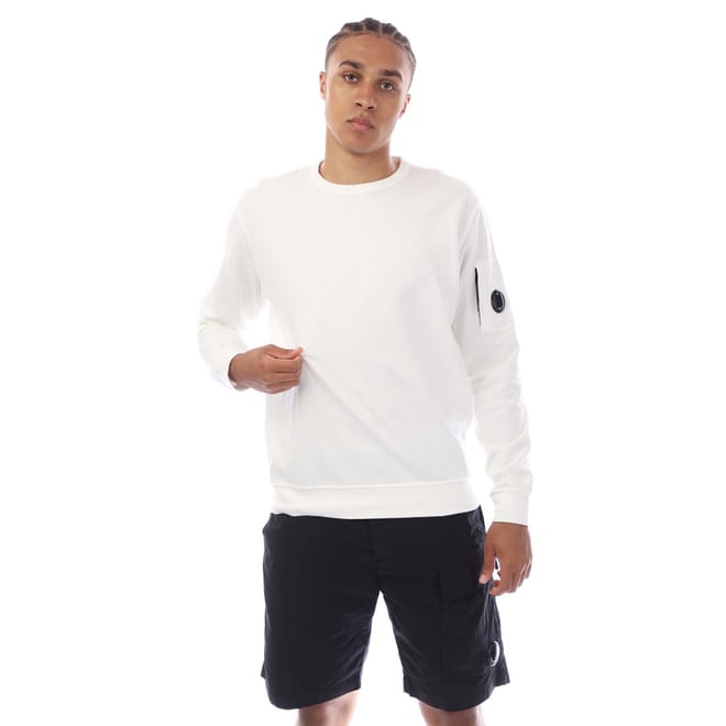 Diagonal Raised Fleece Crewneck Lens Sweatshirt