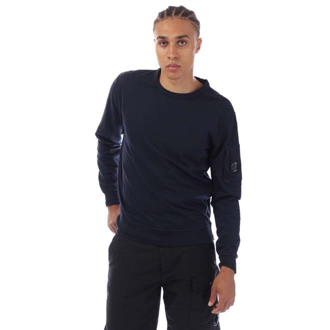 Diagonal Raised Fleece Crewneck Lens Sweatshirt