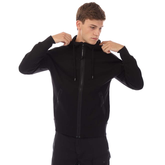 Diagonal Raised Fleece Goggle Hoodie