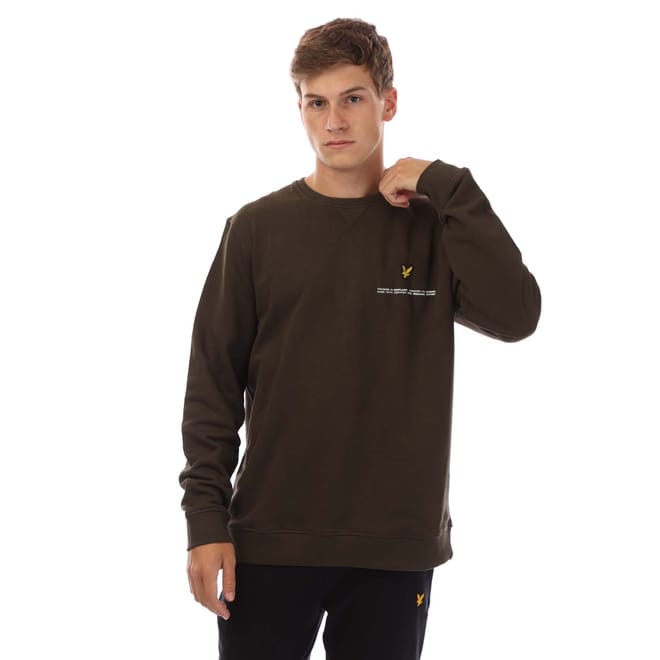 Organic Print Crew Neck Sweatshirt