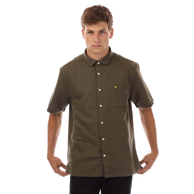 Cotton Linen Short Sleeve Shirt