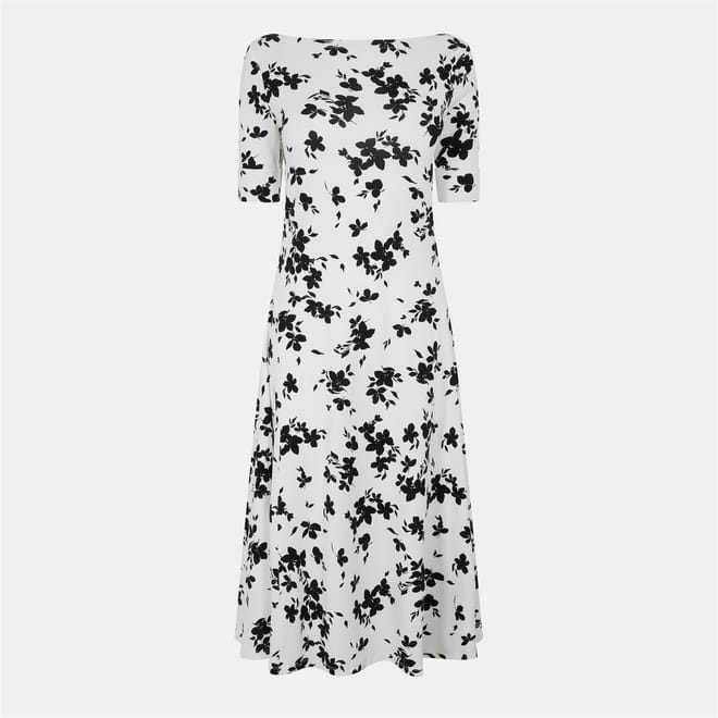 Munzie Boat Neck Midi T-Shirt Dress