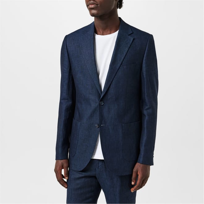 Slim Fit Linen Jacket