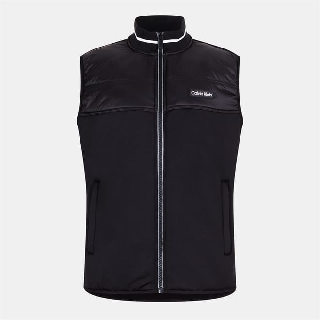 Solid Patterned Full-Zip Gilet