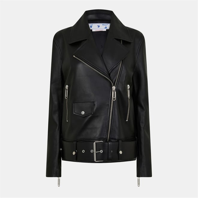 Oversized Solid Patterned Lapel Collared Moto Jacket