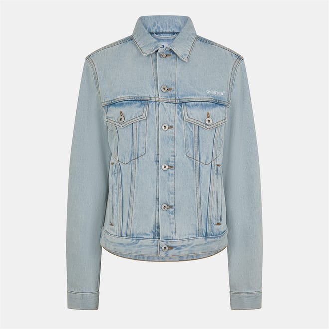 Solid Patterned Denim Jacket with Shirt Collar