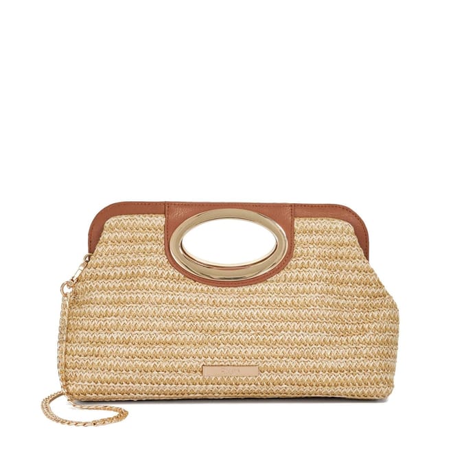 Ribbed Clutch with Detachable Strap