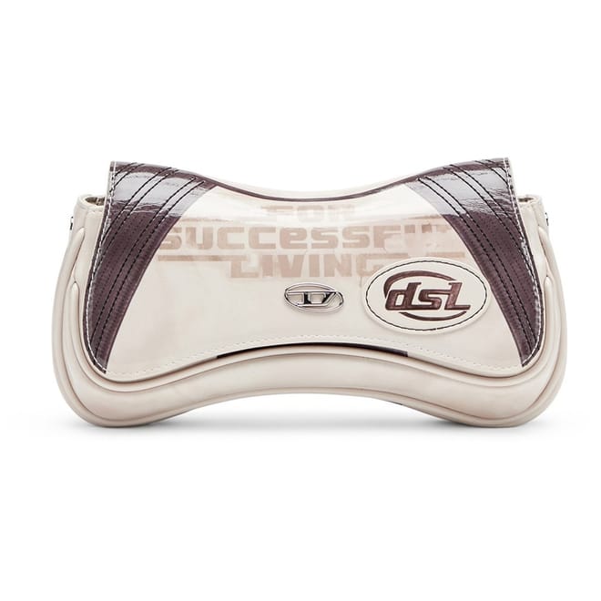 Play Lettering Clutch with Detachable Strap