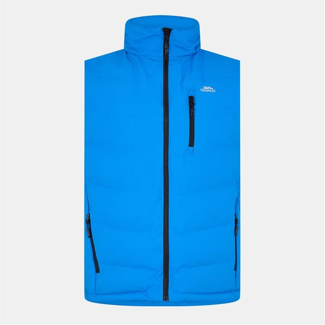 Brecker Solid Patterned Zipped Pocket Gilet