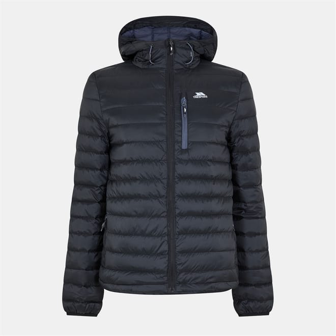 Digby Solid Patterned Hooded Chest Pocket Down Jacket