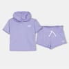 Hooded Neck Short Sleeve T-Shirt and Short Set