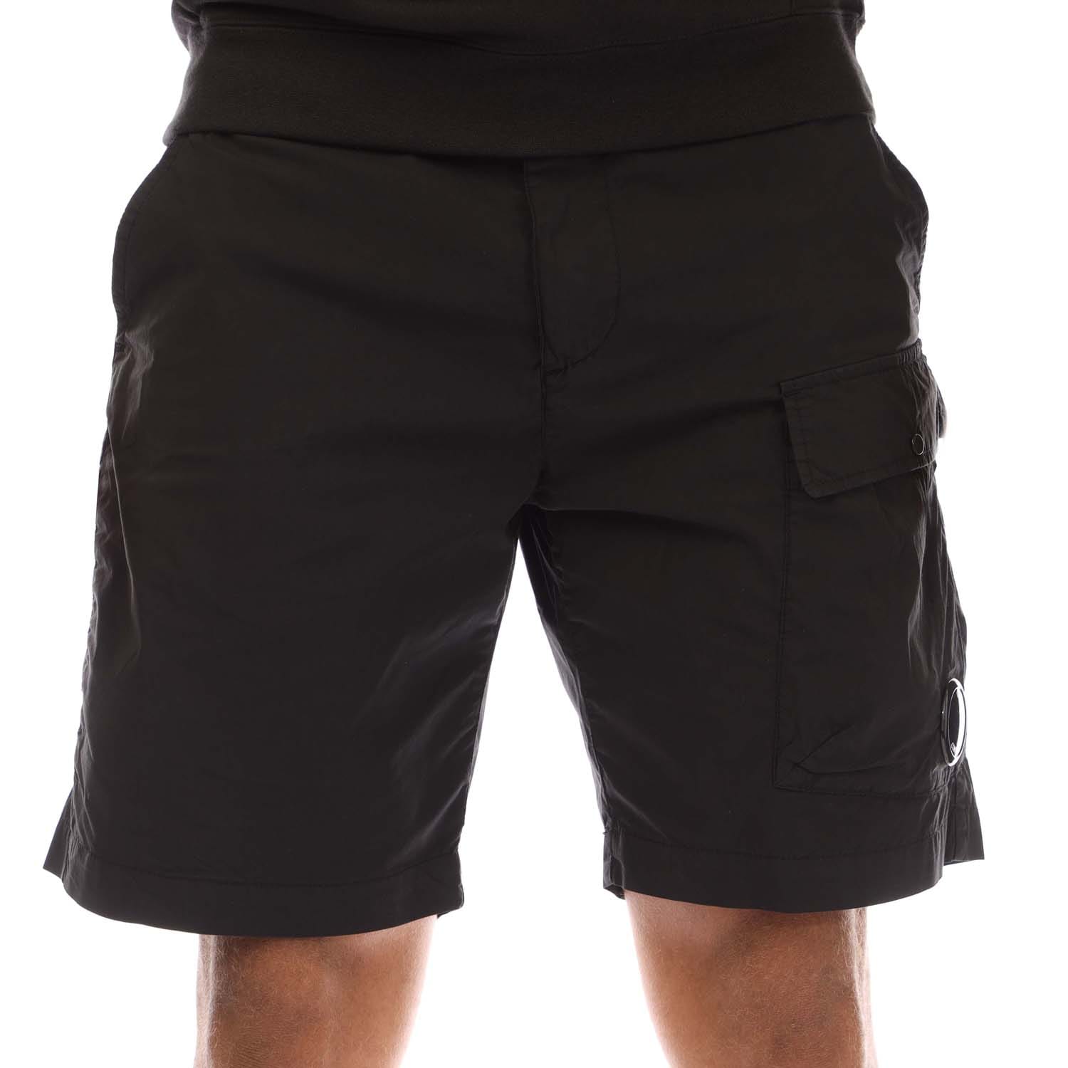 C.P. Company 50 FILI STRETCH カーゴパンツ 50 FILI STRETCH CARGO PANTS BLACK - C.P. COMPANY(シーピー