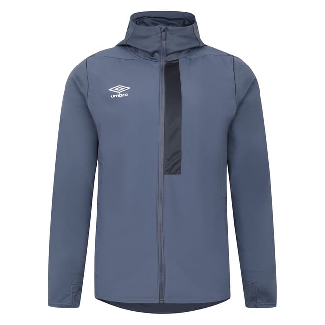 Solid Patterned Hooded Windbreaker Jacket
