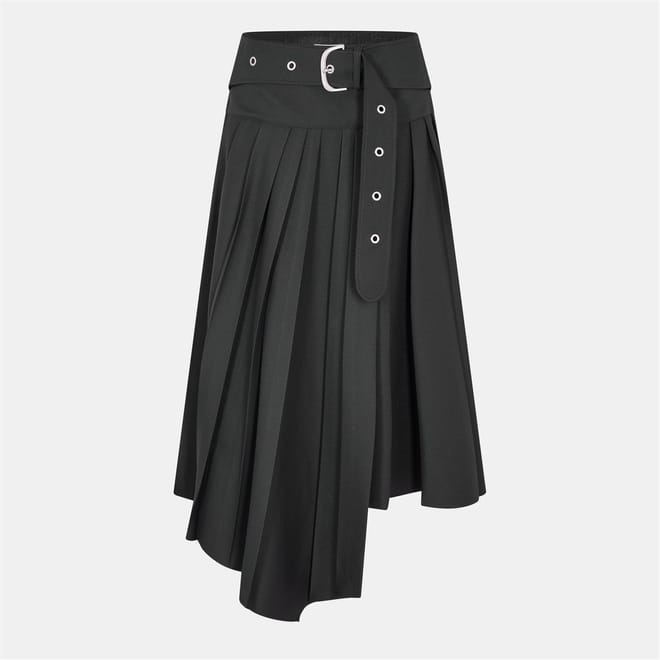 Tch Drl Midi Accordian Skirt