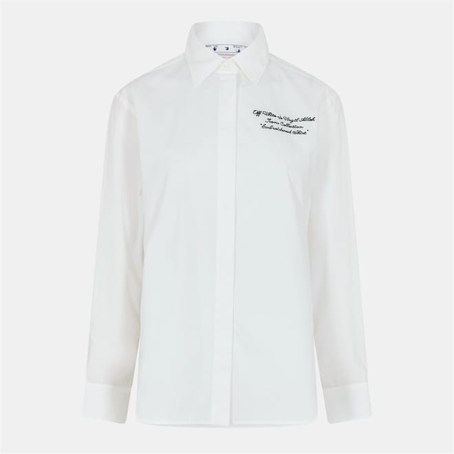Embroidered Long Sleeve Cuff Shirt