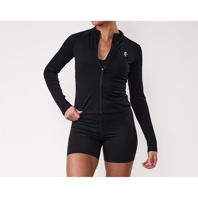 365 Solid Patterned Full Zipper Running Jacket