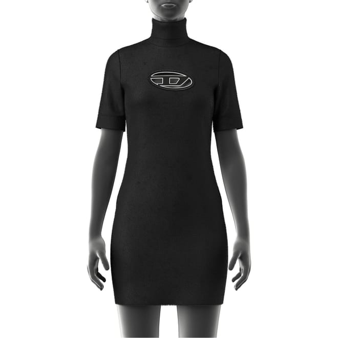 Argaret Turtle Neck Mini Bodycon Dress