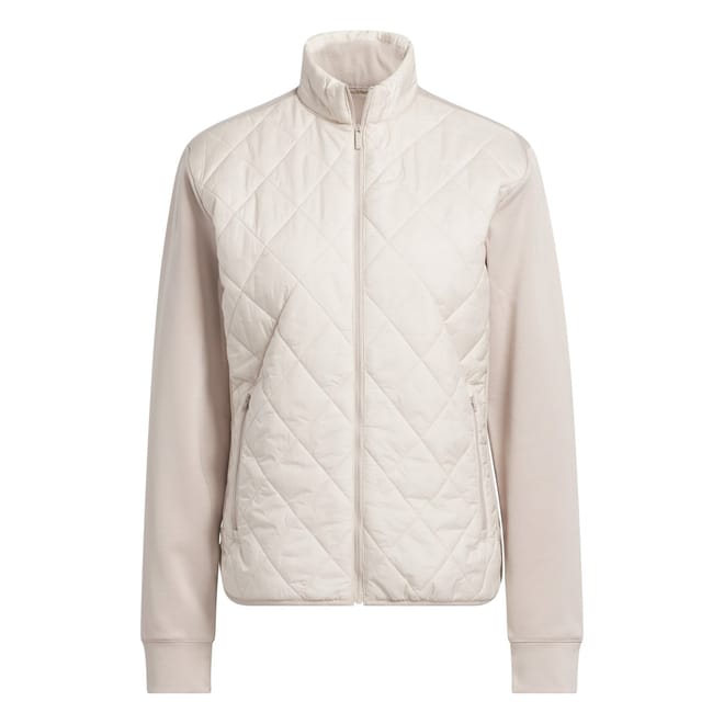 Solid Patterned Zip Neck Ribbed Cuff Hybrid Jacket