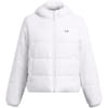 Solid Patterned Hooded Puffer Jacket