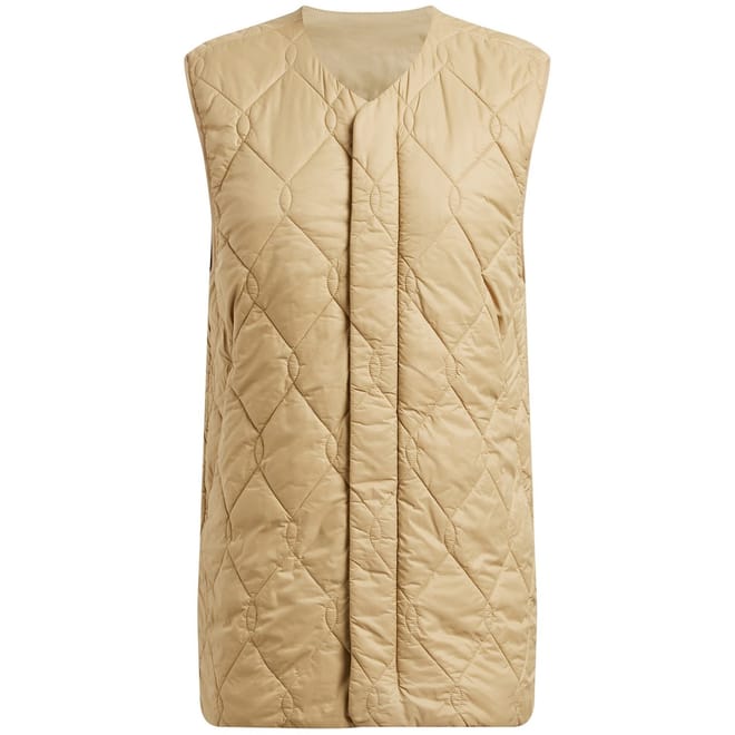 Diamond Snap Button Solid Patterned Gilet