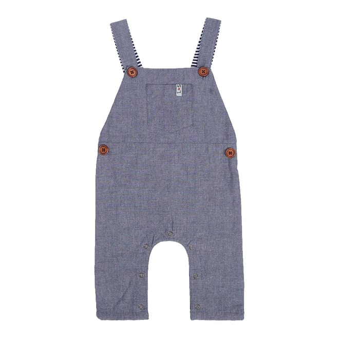 Solid Sleeveless Denim Dungaree