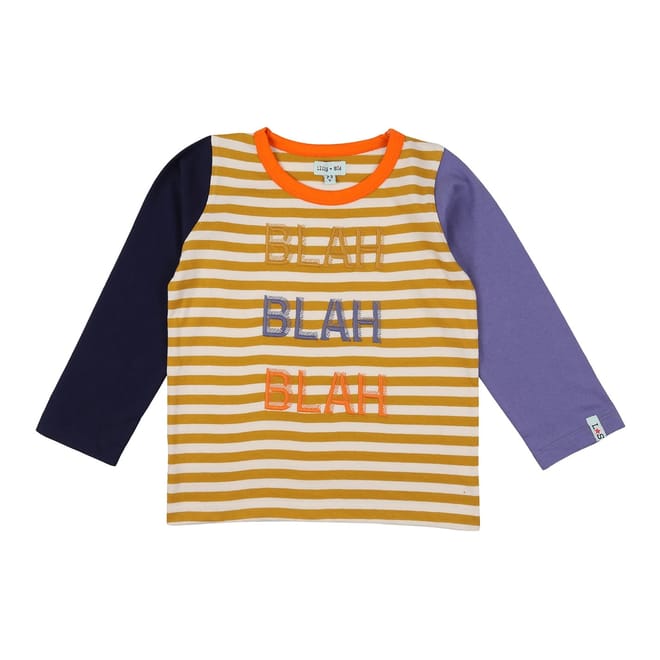  And  Sid Multicoloured Blah Blah Blah Slogan Print Top