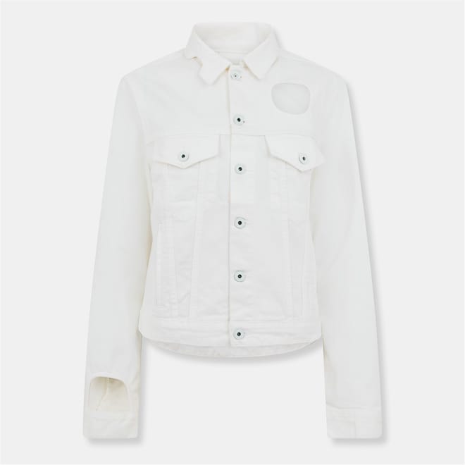Meteor Solid Patterned Denim Jacket