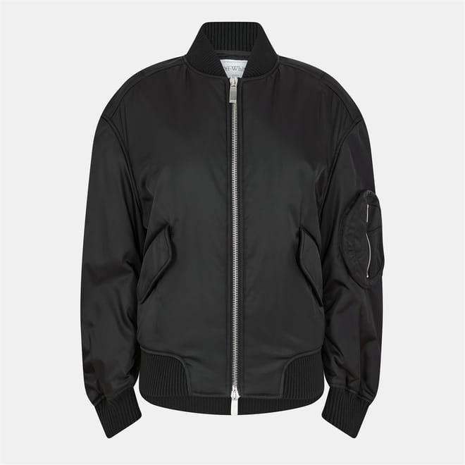 Solid Patterned Bomber Jacket with Zipped Pocket