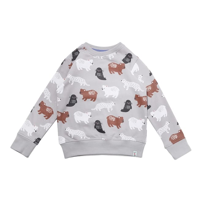 Animal Raglan Sleeve Sweatshirt