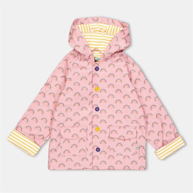 Rainbow Hooded Rain Jacket