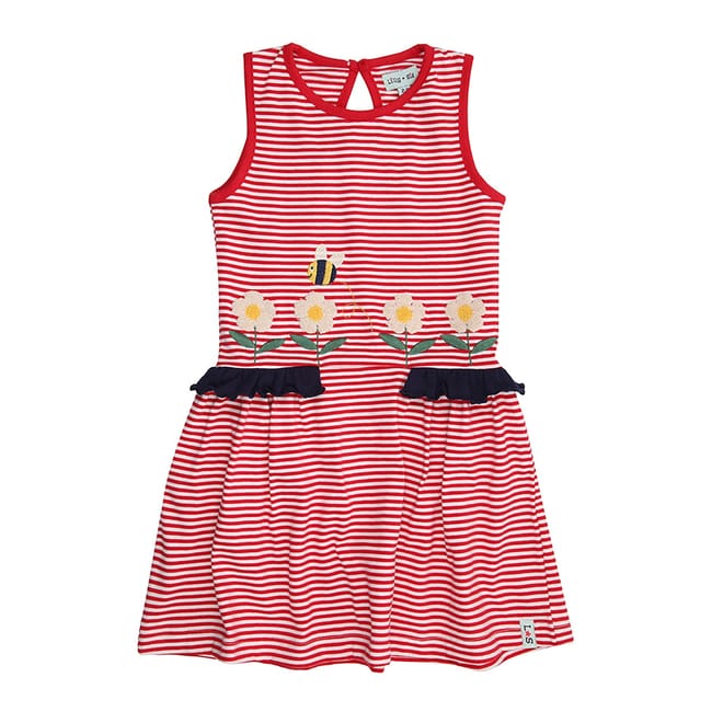 Busy Bee Keyhole Neck Mini A-Line Dress