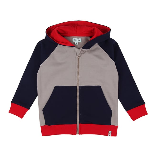 Color Block Raglan Sleeve Hoodie