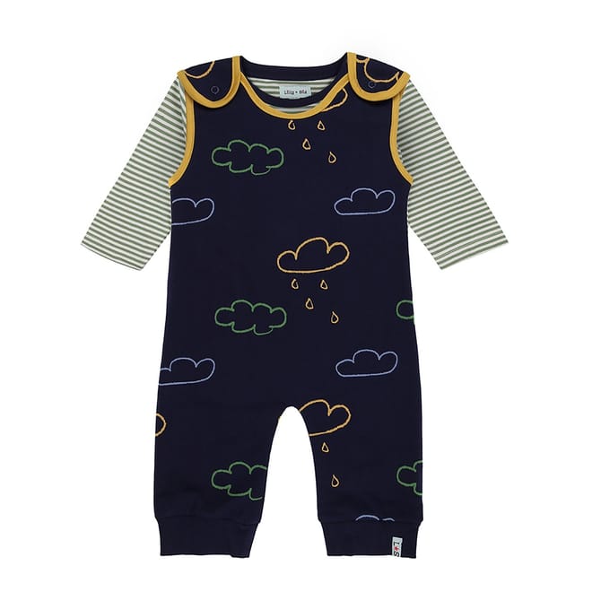 Long Sleeve Graphic Print Dungaree