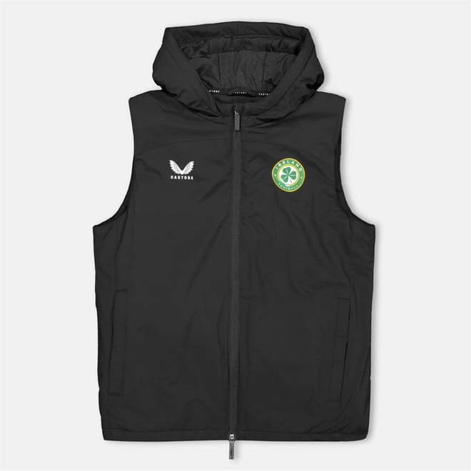 Fai Solid Patterned Hooded Gilet